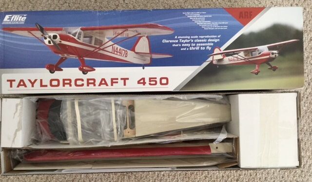 E-FLITE TAYLORCRAFT 450 MODEL AIRPLANE RC ARF KIT EFL2625