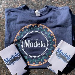 Modelo Beer Tshirt And Tall Koozies