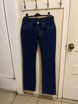 Levi’s Japanese Selvedge Denim 24x32 Dark Blue Jeans Rare NWT