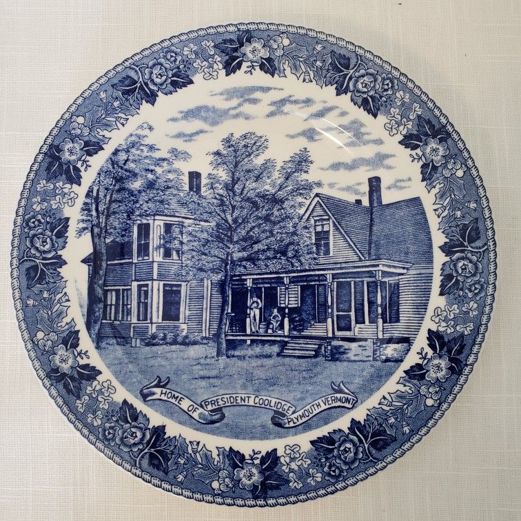 Blue and White Staffordshire Ware Plate