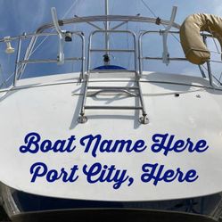 Custom Boat Decals