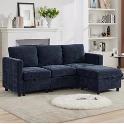 Super Cute and Functional! Navy Blue Chenille 