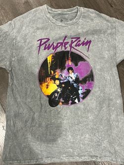 Purple Rain Prince cotton tee with graphic  size L #prince #music