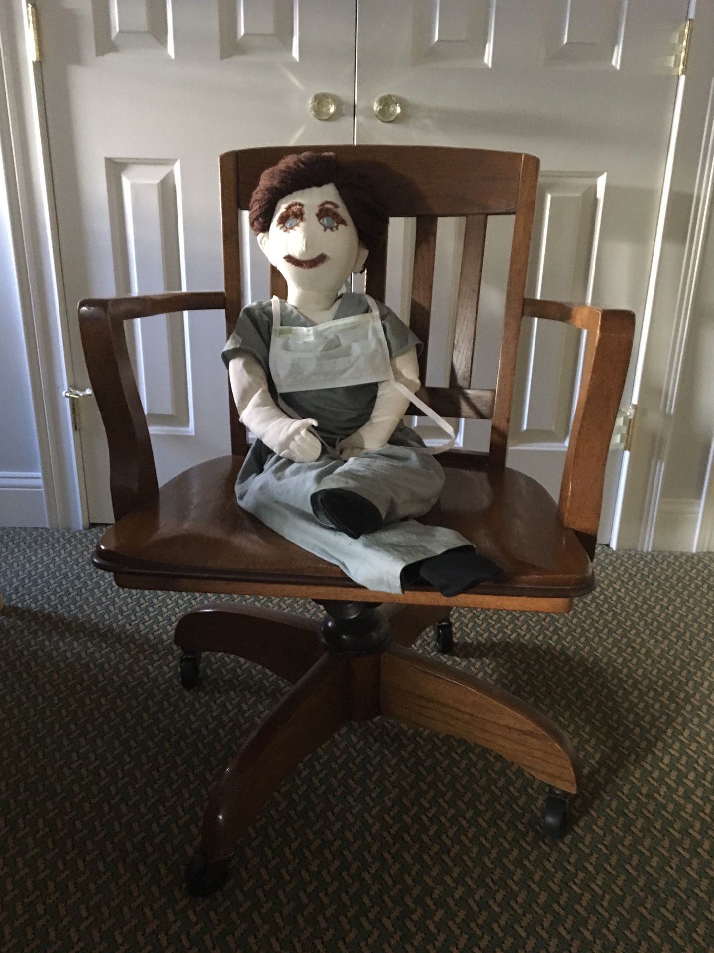 Doctor Custom Handmade Doll, can customize with name badge, surgical gloves, etc. which I have. Perfect for the doctor that has everything. $65-