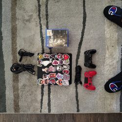 PS4 Slim/2 Controllers+Charge Cable/HDMI+Power Cable/7 Games