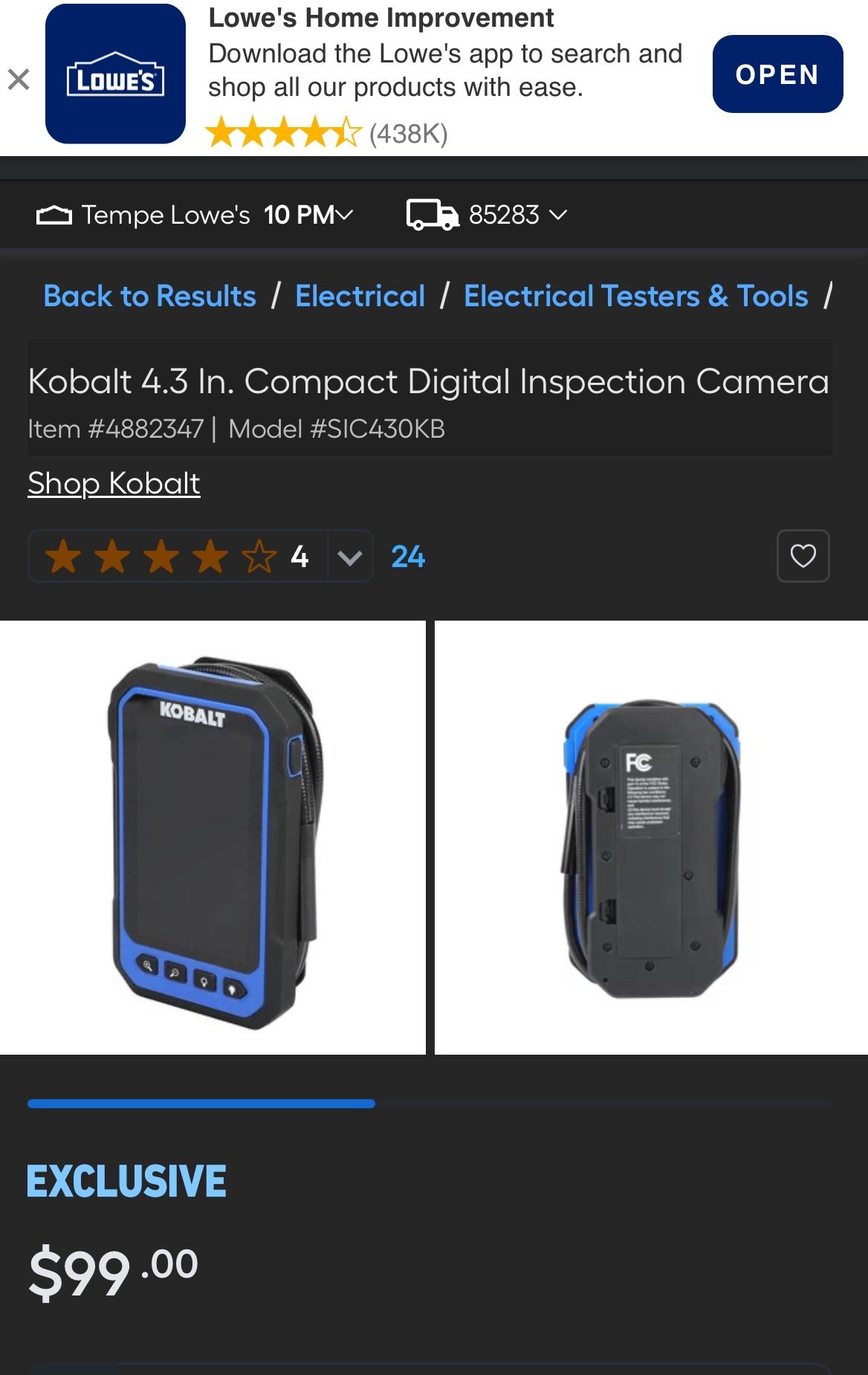 Kobalt Inspection Camera