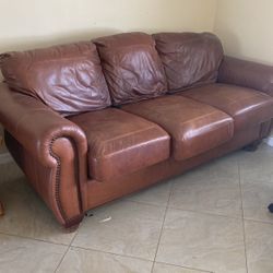 Leather Couch Free