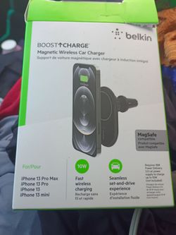 Wireless iPhone car charger from (Belkin)