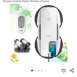 FMART T9Pro Window Cleaning Robot, Ultrasonic Atomization Intelligent Water Spray, 3800PA Suction Power, Al Inteligent Path Planning, Edge Detection T