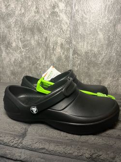 Crocs Mercy Work Clog Black Slip Resistant Women’s Size 5 10876-060 NWT