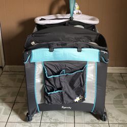 PRACTICALLY NEW INGENUITY BABY PLAY PEN WITH CHANGING TABLE!!!!