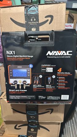 NAVAC NX1 Nexus Digital Manifold Gauge - Bluetooth, A2L Compatible