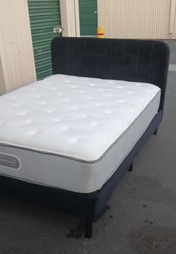 FULL BED FRAME WITH MATTRESS