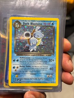 Dark Blastoise Holo Rare legendary collection
