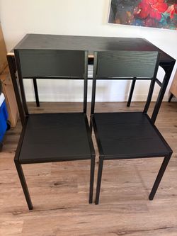 Like New IKEA SANDSBERG Dining Table & 2 Chairs Set — Already Assembled!