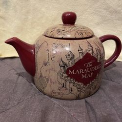 Harry Potter Marauders Map Ceramic Teapot