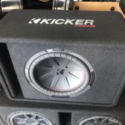 Kicker Subwoofer In Boxes