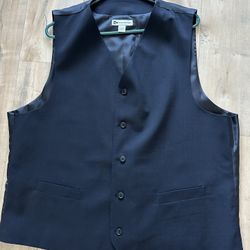 NWOT Wilke-Rodrigues men’s tuxedo vest - black buttons up size 3XL