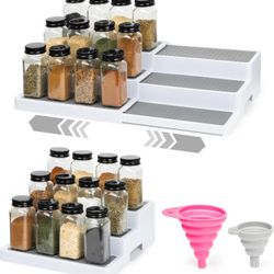 Expandable 2pk Spice Rack