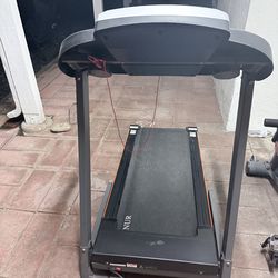 XMARNUr Folding Electric Treadmill with LCD Display & Safety Key – Compact Home Cardio Machine