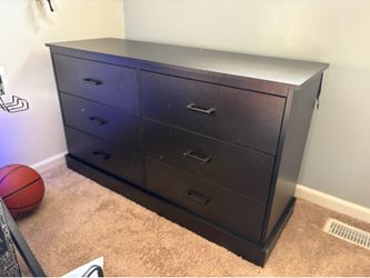 Black 6 drawer dresser