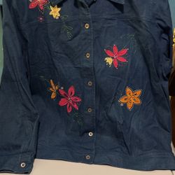 Alfred Dunner New Denim Jean Jacket Size 20  