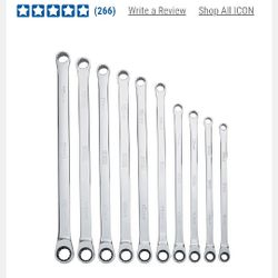 Icon 10 Piece Double Box Head Single Ratchet Head