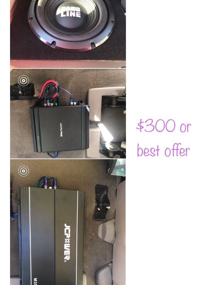Subwoofer and amplifiers $200 price change