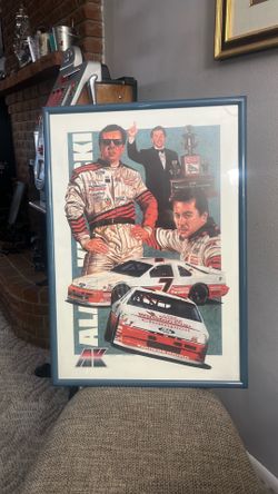 Alan kulwicki 92 Winston Cup champion Print Signed by Artist Ron Crawford