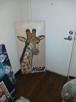 Too High Giraffe Art