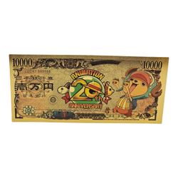 24k Gold Plated, Tony Tony Chopper (One Piece) Bill/Banknote, Anime 20th Anniv.