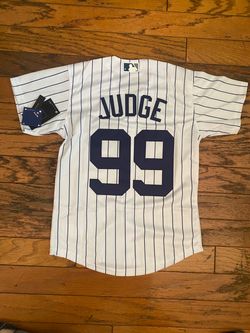 White pinstripe New York Yankees Aaron judge jersey
