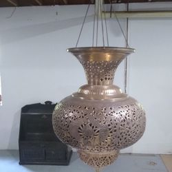 Antique Brass Moroccan Lantern 