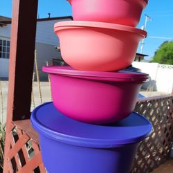 New Tupperware 4 Piece Set For $80.00 Cash And Pick-up Only Bilingual Hablo Español 