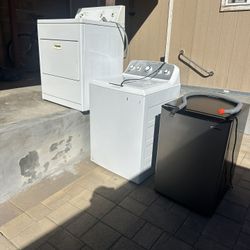 Washer,Electric Dryer,and Magic Chest Refrigerator 