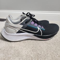 Nike Air Zoom Pegasus 38 Black Metallic Silver Size 9.5