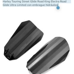 Mofun Carbon Fiber Coffin Cutting Steel Motorcycle Hand Protectors Compatible with Harley Touring Street Glide Road King Electra Road Glide Ultra Limi