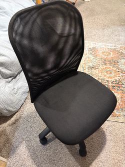Black Mesh Back Office Chair No Arms