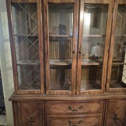 China Cabinet And Matching Table