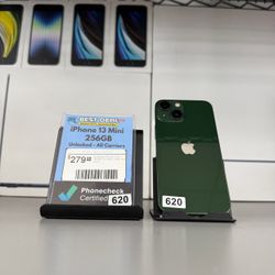 iPhone 13 Mini 256GB of Storage Unlocked and Fully Tested with Store Warranty and Financing Available