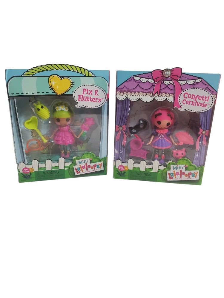 Mini Lalaloopsy Confetti Carnivale & Pix E. Flutters - Set of 2