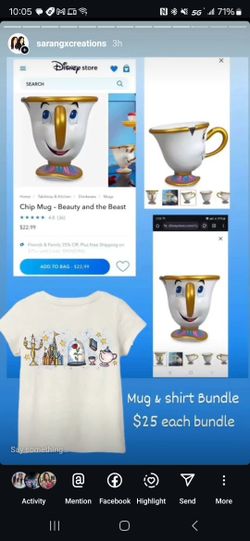 Beauty & The Beast Chip Mug & Custom Shirt