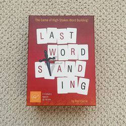 Last Word Standing: The Game of High-Stakes Word-Building!