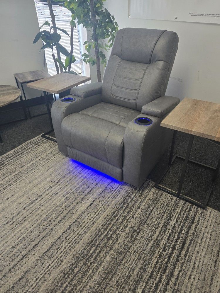 New Gray Power Recliner