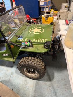 Mini Jeep Go-Kart U.S. Army Style