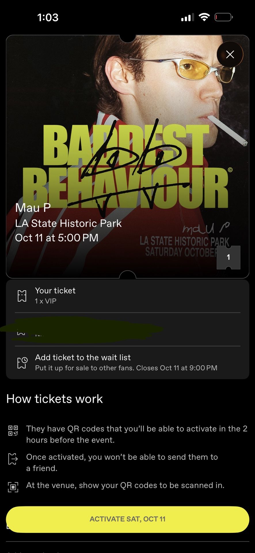 🔥 MAU P VIP Ticket – LA State Historic Park – This Saturday 🔥