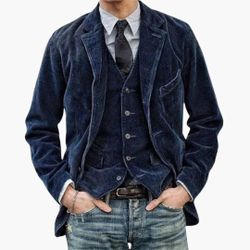 Corduroy Sports Coat & Matching Vest