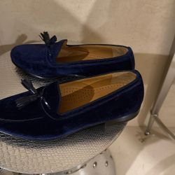 Brand New Man S Shoes 8 M Dark Blue  Leather 