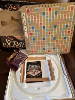 Vintage Deluxe Scrabble Board Game
