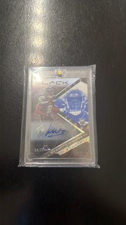 Kenneth Walker ll 2022 Rookie card Panini Black /35 Auto